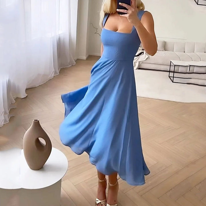 Timeless Sleeveless Dress - Sofia-Blue-XS-The Livary