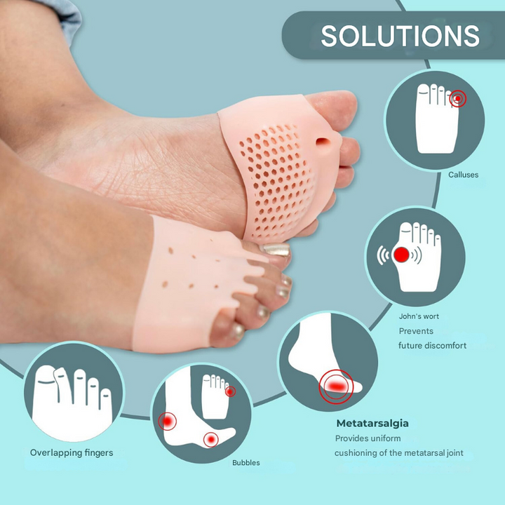 Therapeutic Toe Spreaders with Cushion Pads – Podiora-1 Pair + 1 Free-The Livary
