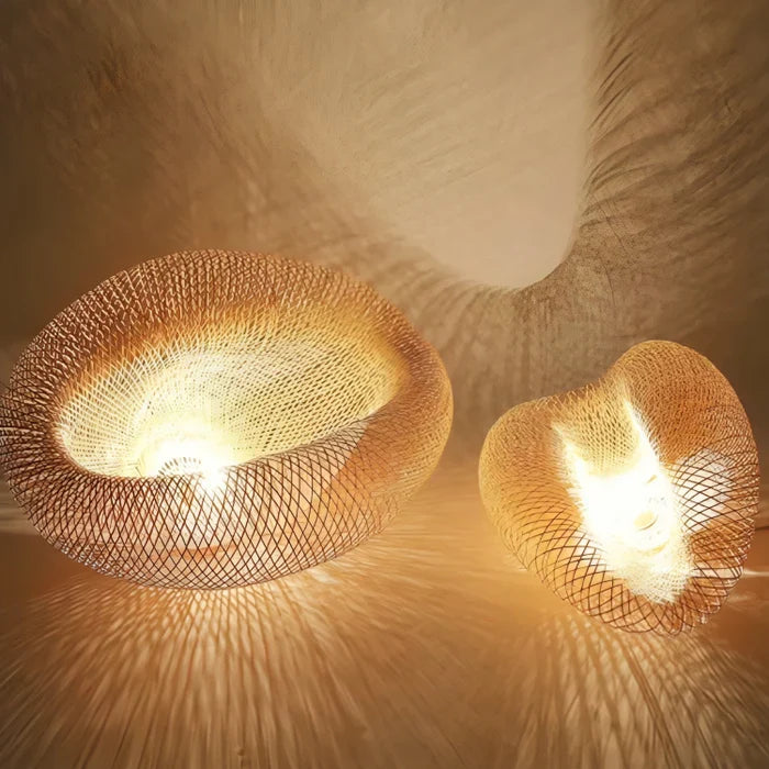 Trendy Rattan Pendant Light - NaturGlow
