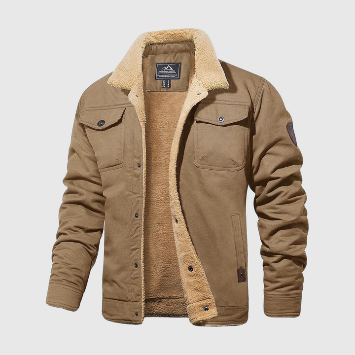 Men's Bomber Jacket - Logan-Khaki-S-The Livary