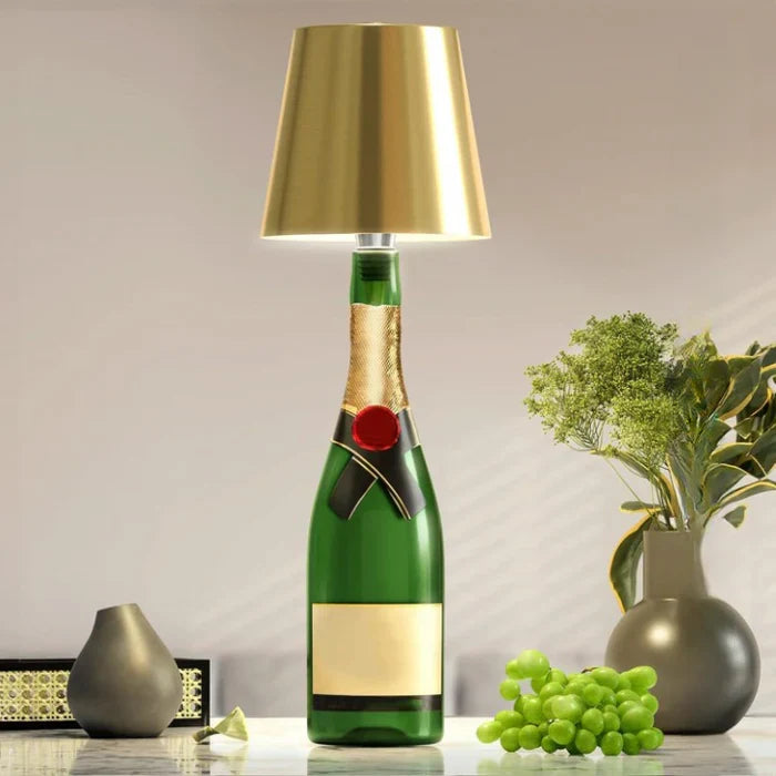 Portable LED Bottle Lamp - GlowBottle-Black-3 Colours-The Livary