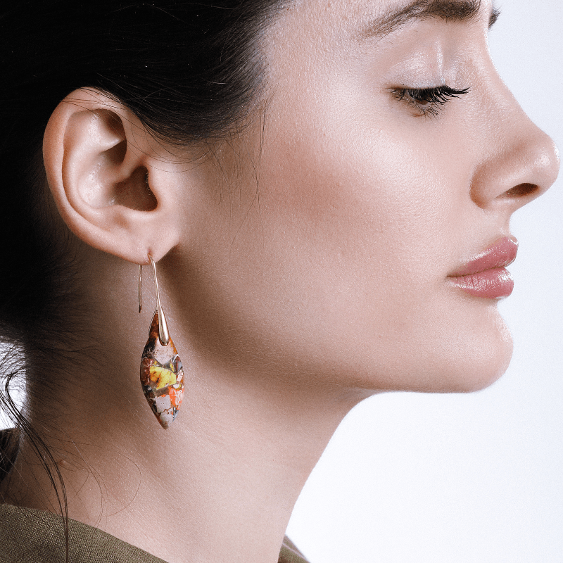 Regaliet Drop Earrings - Amaris-Gold-The Livary
