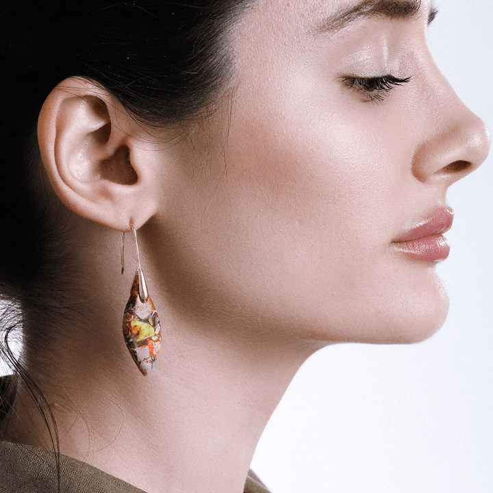 Regaliet Drop Earrings - Amaris-Gold-The Livary