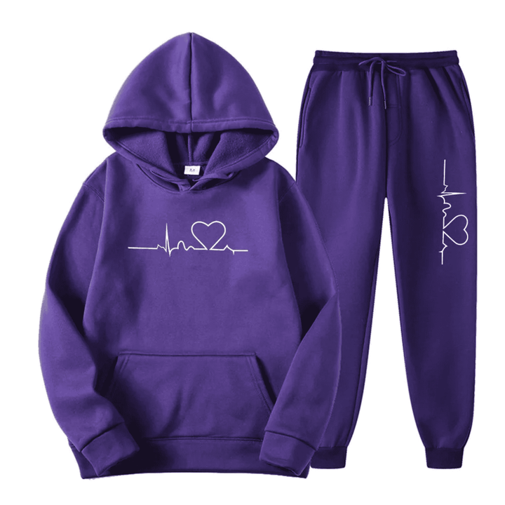 Comfortable Ladies Training Suit - Lyra-Purple-S-The Livary