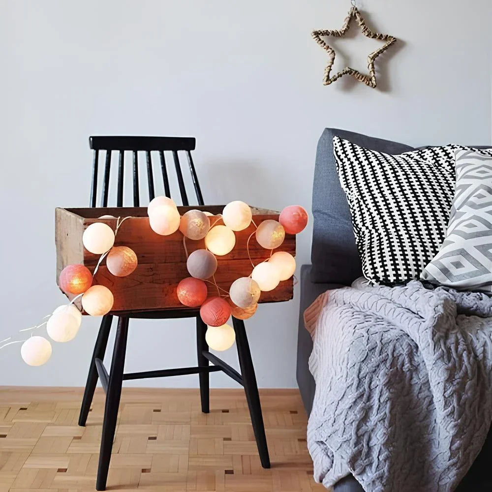 Atmospheric Ball String Lights - LumaBreeze-Candy-59.05 inch es-USB-The Livary