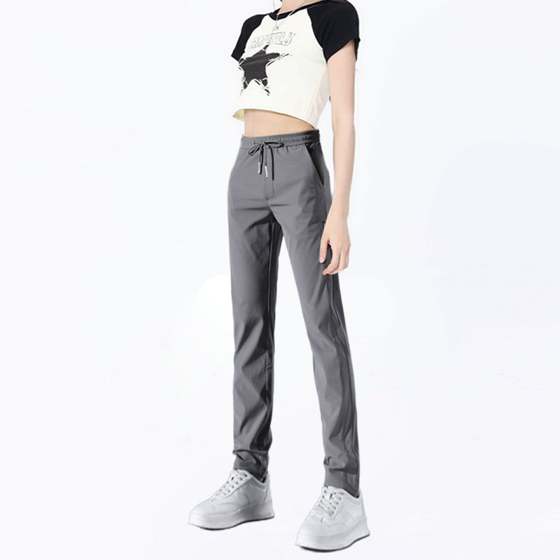 2025 New Models Unisex Quick-Dry Stretch Trousers-Dark grey (Woman)-M-The Livary
