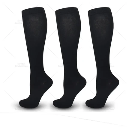 3 Pairs of Knee-High Compression Socks - FitSupport-3 pairs black-S-M (2.5-5)-The Livary