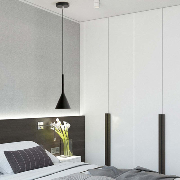 Modern Triangle Pendant Lamp - Trionda-Black-The Livary