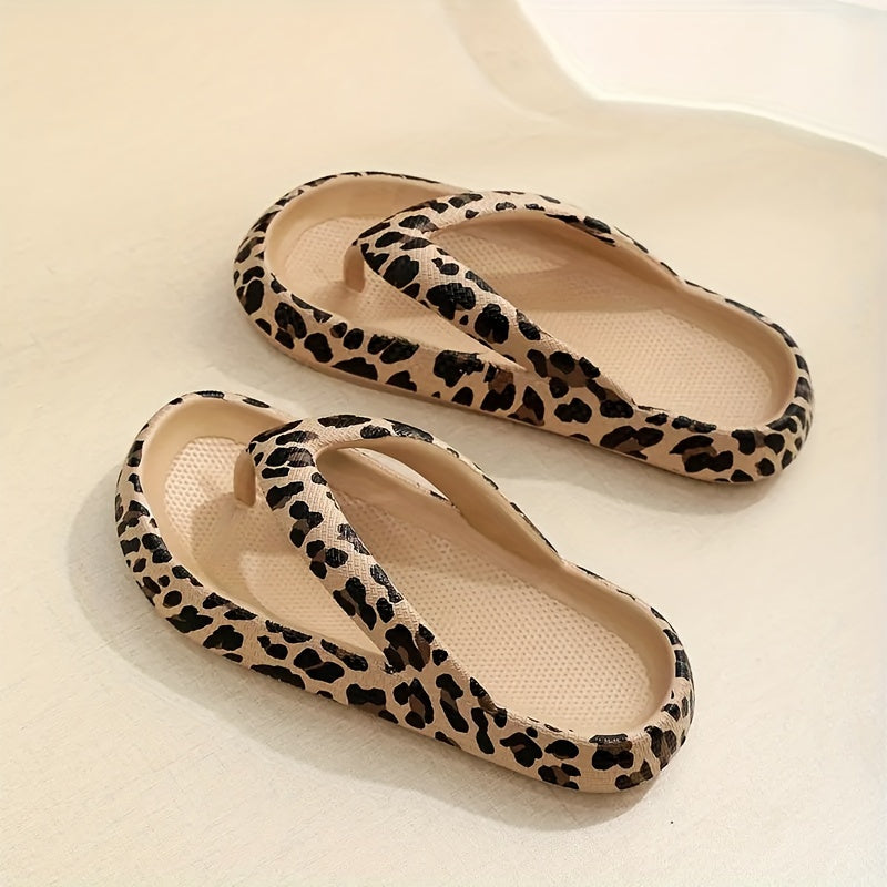 Breathable & Non-slip Summer Slippers with Print for Women - Kaja-Khaki-3.5-The Livary