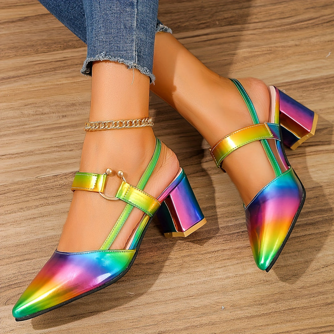 Orthopaedic Stylish Heels – Gabrielle-Rainbow-3-The Livary