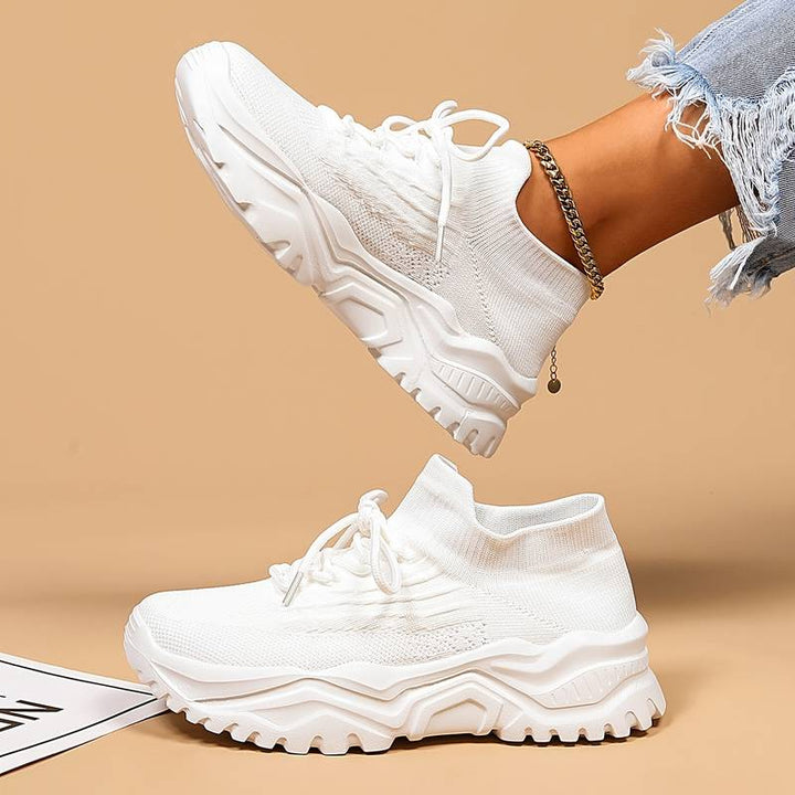 Stylish Orthopaedic Women's Sneakers - Elena-White-2.5-The Livary