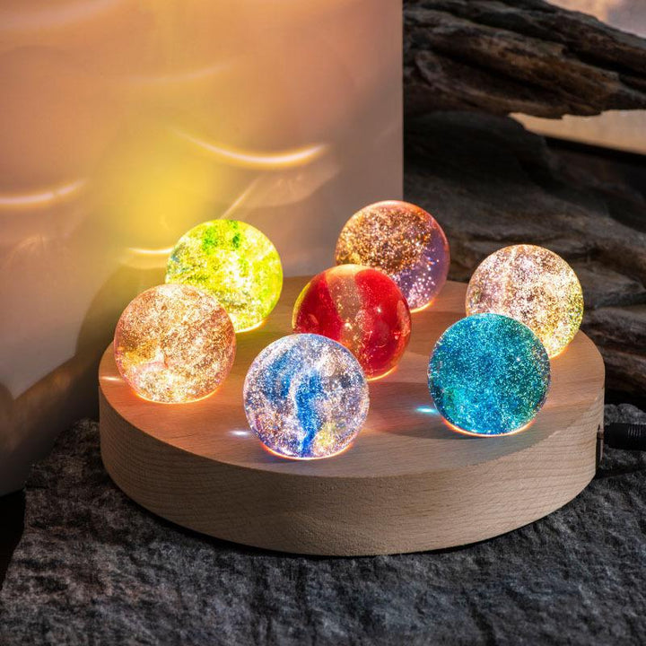 Glowing Cosmic Crystals - AstroGlow Orbs-Rectangle-The Livary