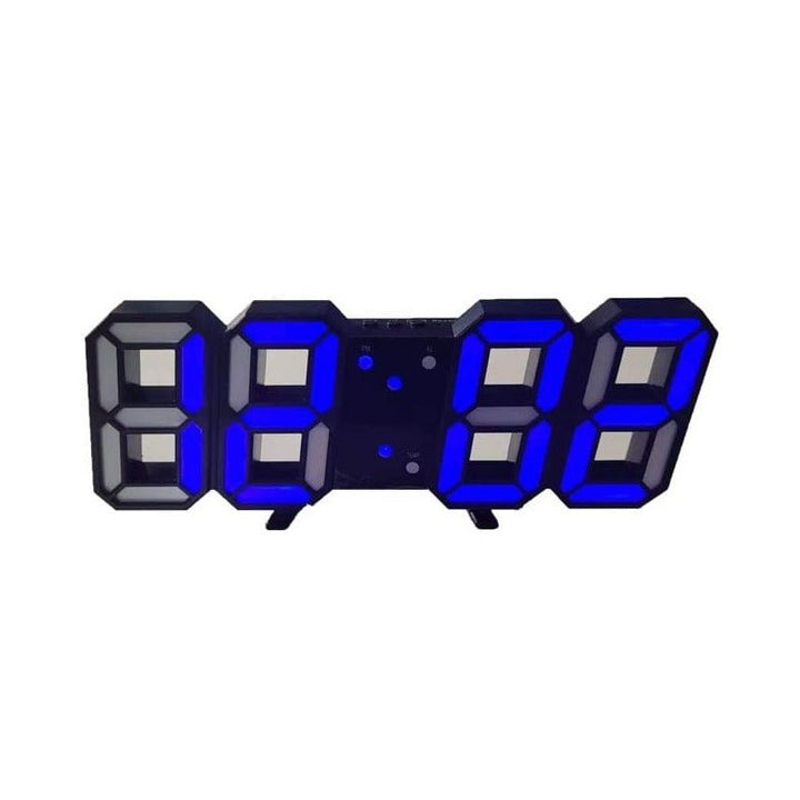 3D LED Wall Clock with Dimmable Lighting – Timora-White-The Livary