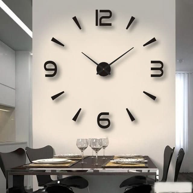 Stylish 3D Wall Clock - TimeFlow-Variant 2-Small (15.75 in)-The Livary