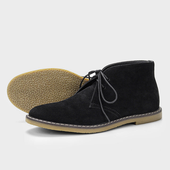 Timeless Desert Boots in Vintage Style for Men - Hugo-Sweden Black-6-The Livary