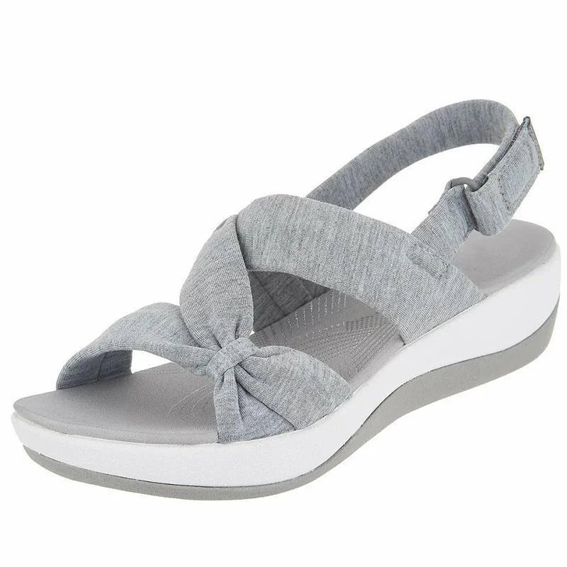 Ultra-comfortable Orthopaedic Women's Summer Sandals – Isabella-Gray-2.5-The Livary