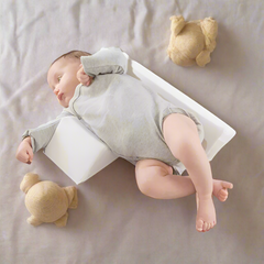 Anti-Roll Adjustable Baby Pillow – Cudlo-White-The Livary