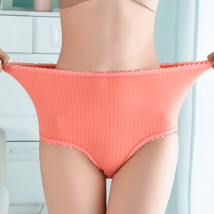 Leakproof High-Waisted Underwear – Camille (8-pack)-Orange-M-The Livary