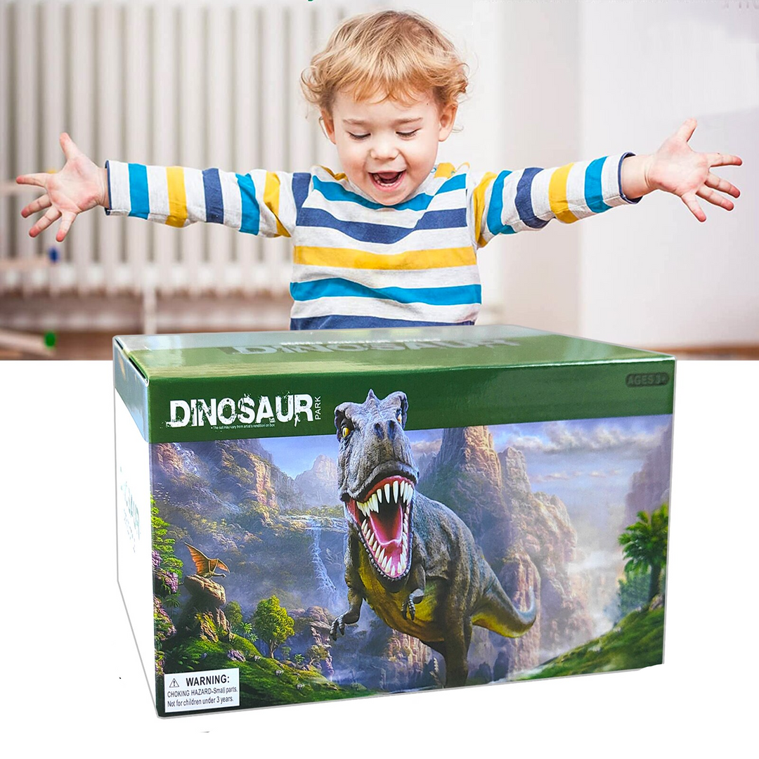 Train Set – DinoTrack-Set 1: 168 pieces Train Set + 1 Dino + 1 Train Car-The Livary