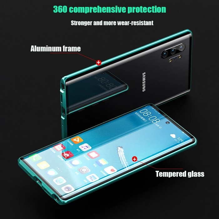 Magnetic Glass Samsung Case – Fortiq-Black-S24Ultra-The Livary