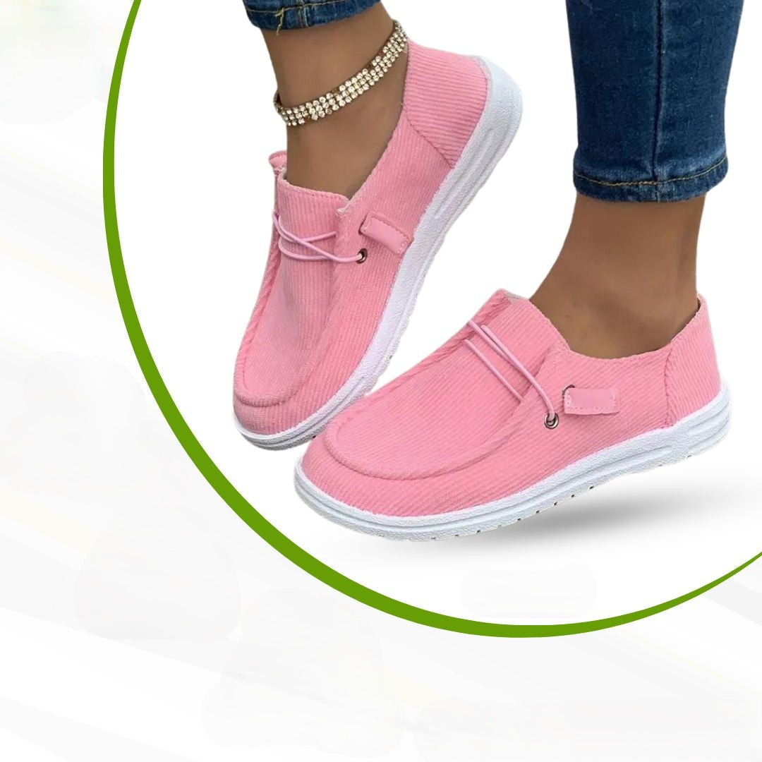 Orthopaedic Ladies' Leisure Shoes – Serena-Pink-3.5-The Livary