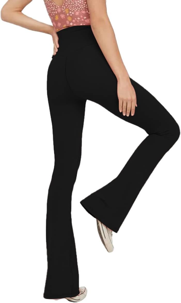 Flared Yoga Leggings - VFit-Black-2XS-The Livary