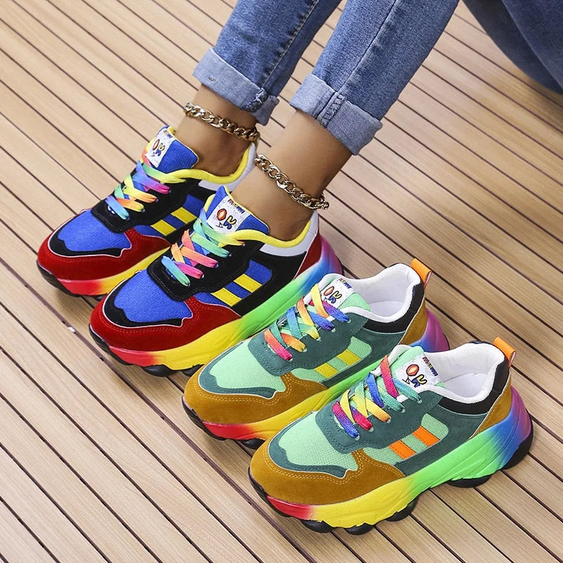 Orthopaedic Cushioned Sneakers – Zoë-Blue-4.5-The Livary
