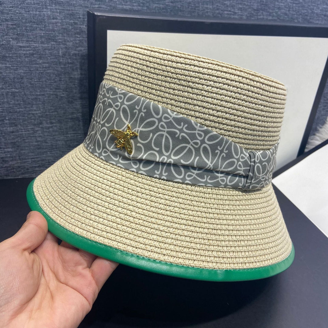 Elegant ladies' summer hat with bow detail – RibbonShade-Beige-The Livary