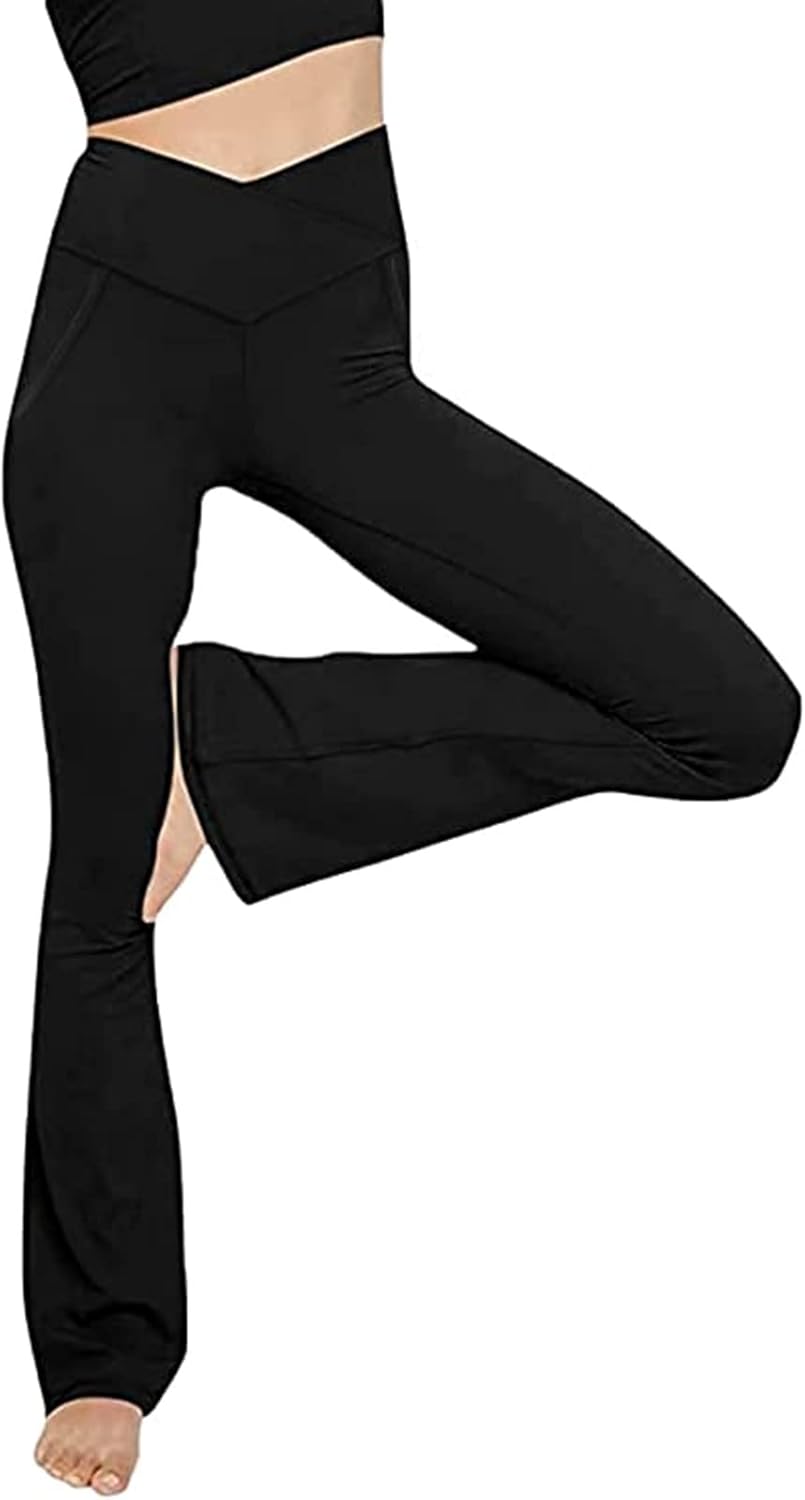 Flared Yoga Leggings - VFit-Black-2XS-The Livary