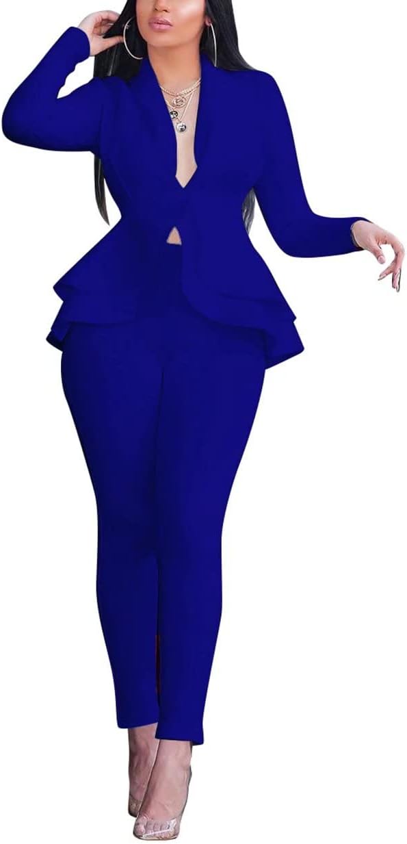 Blazer and Trousers Set - Faylinn-Blue-S-The Livary