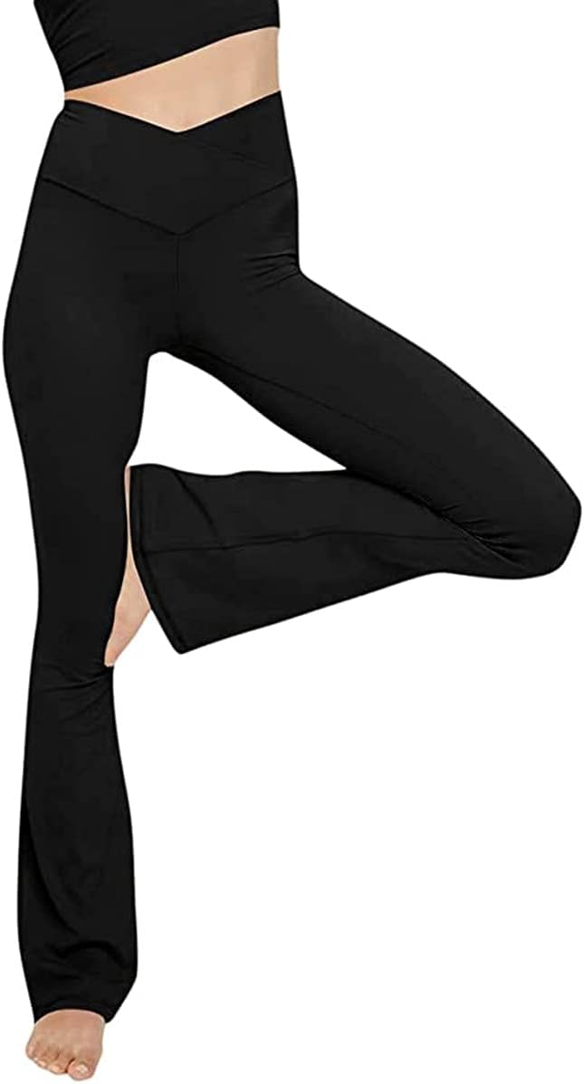 Flared Yoga Leggings - VFit-Black-2XS-The Livary