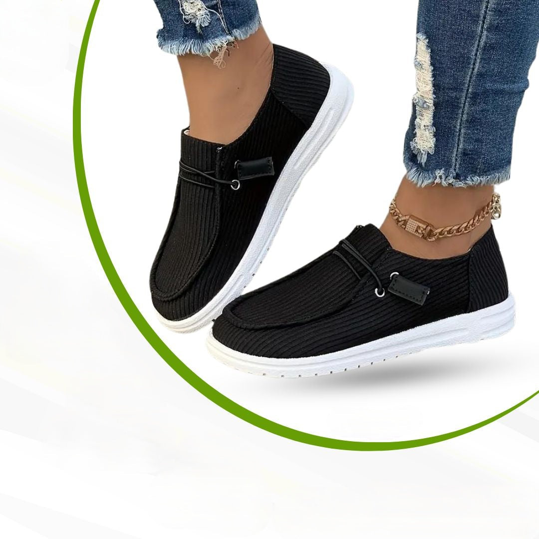 Orthopaedic Ladies' Leisure Shoes – Serena-Black-3.5-The Livary