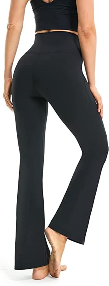 Flared Yoga Leggings - VFit-Black-2XS-The Livary