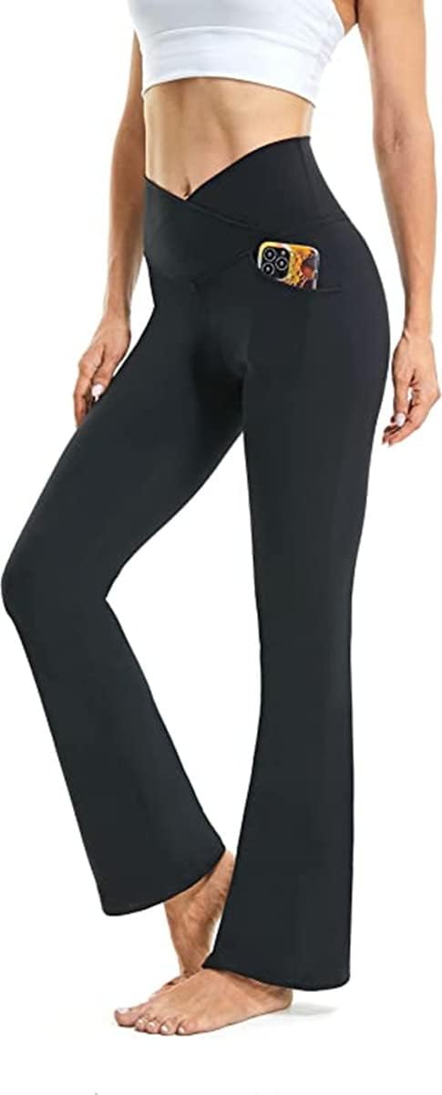 Flared Yoga Leggings - VFit-Black-2XS-The Livary
