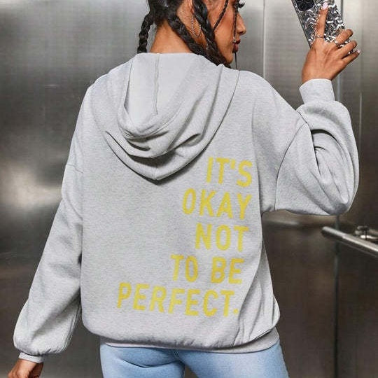 Trendy Unisex Hoodie – Billie | Super soft fabric-Light grey-S-The Livary