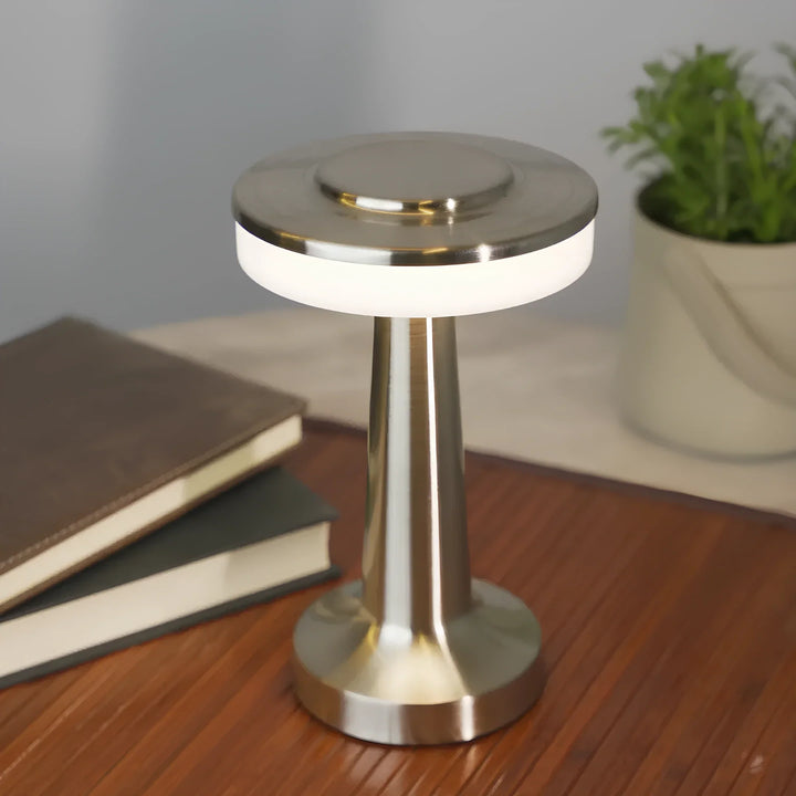 Wireless Retro Table Lamp - LumiBar-Gold-The Livary