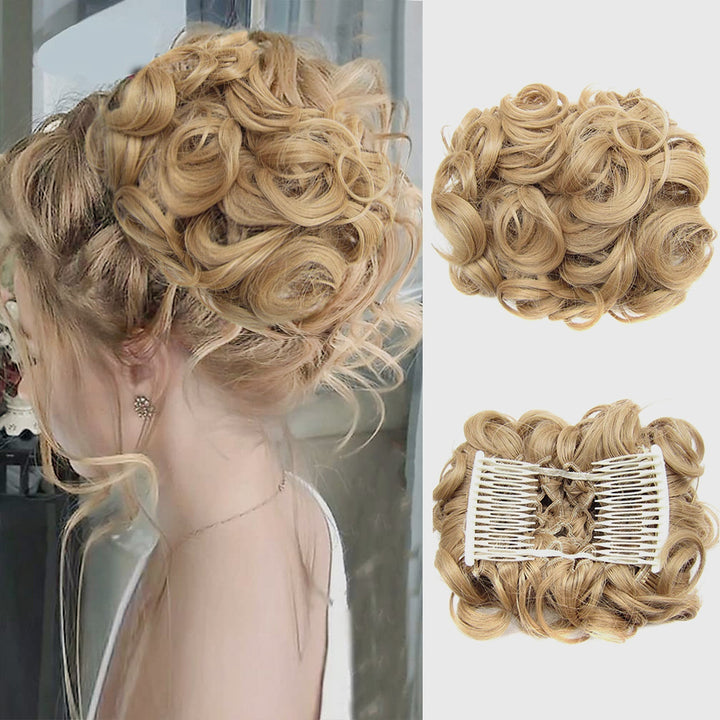 Curly Knot Hair Extension – FluffyFix-12#-The Livary