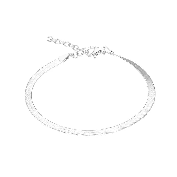 Snake Anklet - Isolde-Silver-The Livary