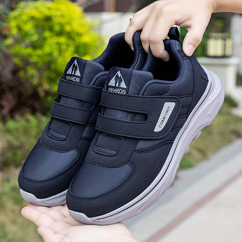 Comfortable Loop Shoes with Velcro - EasyStride-Black-3.5-The Livary