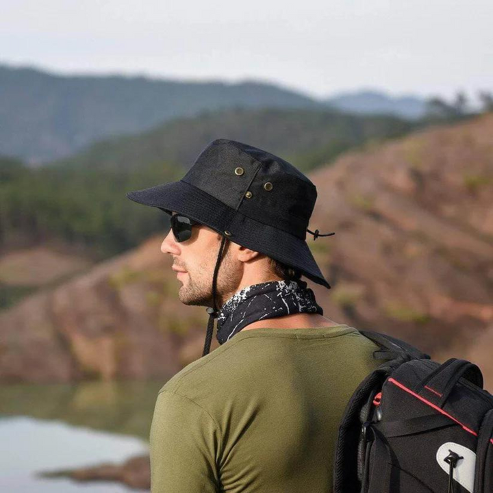Water-repellent outdoor bucket hat with UV protection – ShieldFlex Pro-Green-The Livary