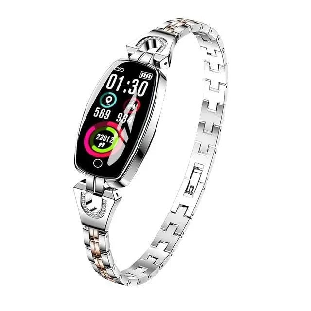 Waterproof Fitness Wristband - FitStyle-Silver-The Livary