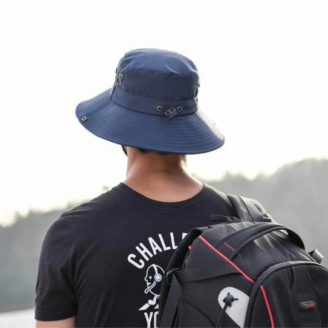 Water-repellent outdoor bucket hat with UV protection – ShieldFlex Pro-Green-The Livary