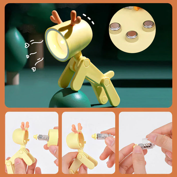 Atmospheric LED Night Light - GlowMini-Dog-Blue-The Livary