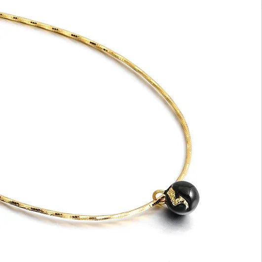 Vintage Golden Crack Necklace - Iris-The Livary