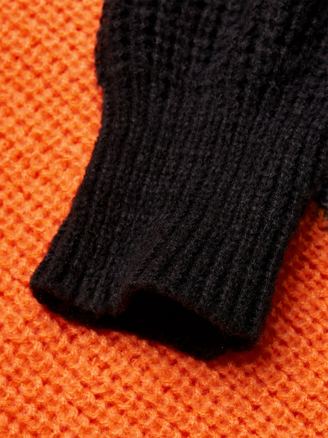 Warm Sweater with Collar - Lorena-Orange-S-The Livary