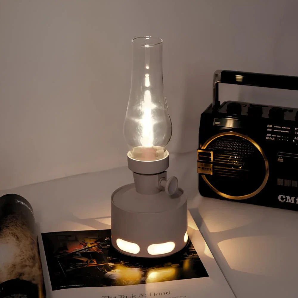 Rechargeable Vintage LED Lantern - LumaLantern-Green-The Livary