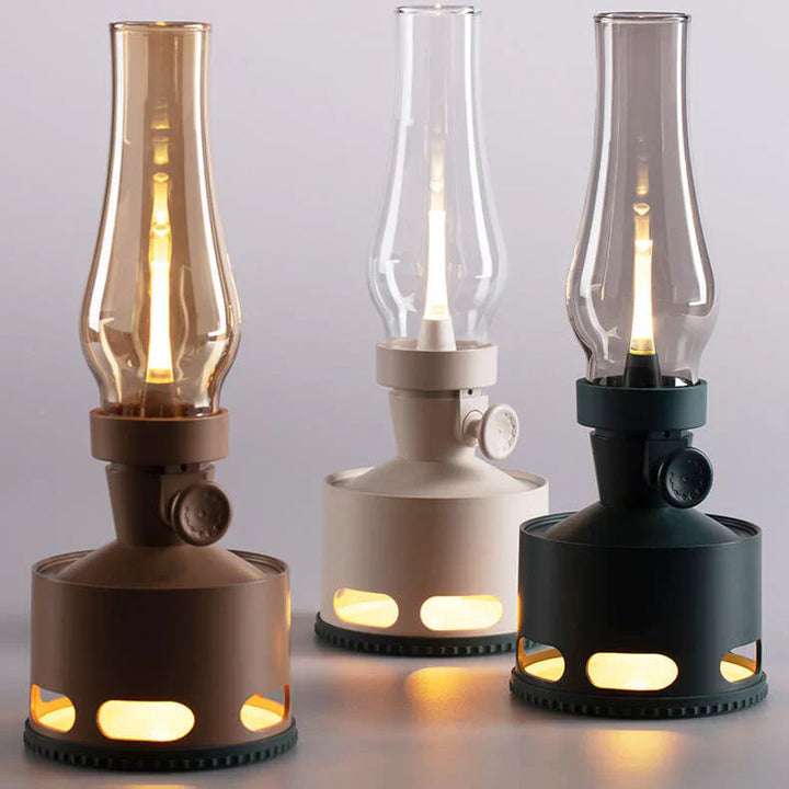 Rechargeable Vintage LED Lantern - LumaLantern-Green-The Livary