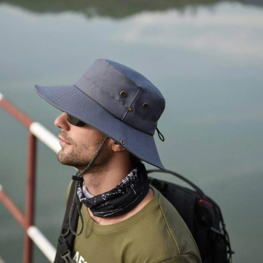 Water-repellent outdoor bucket hat with UV protection – ShieldFlex Pro-Green-The Livary