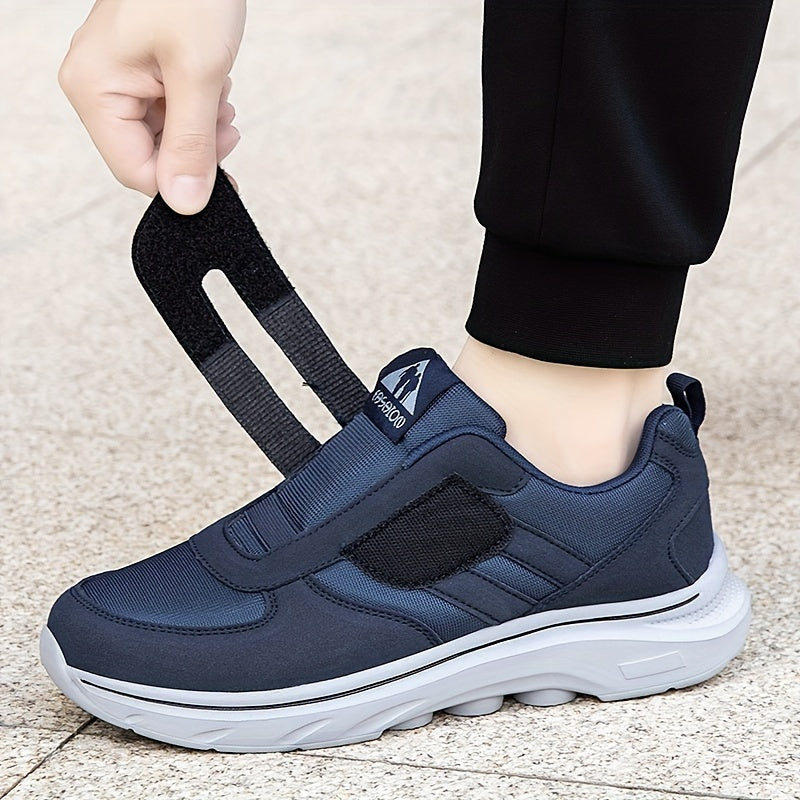 Comfortable Loop Shoes with Velcro - EasyStride-Black-3.5-The Livary