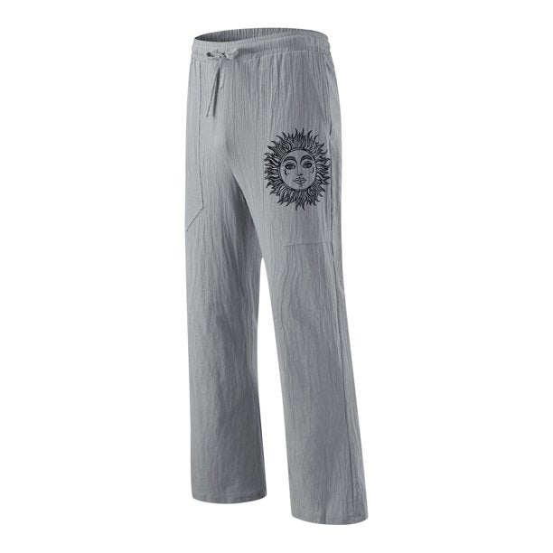 Light & comfortable men's summer trousers made of linen – Nilo-Green-S-The Livary